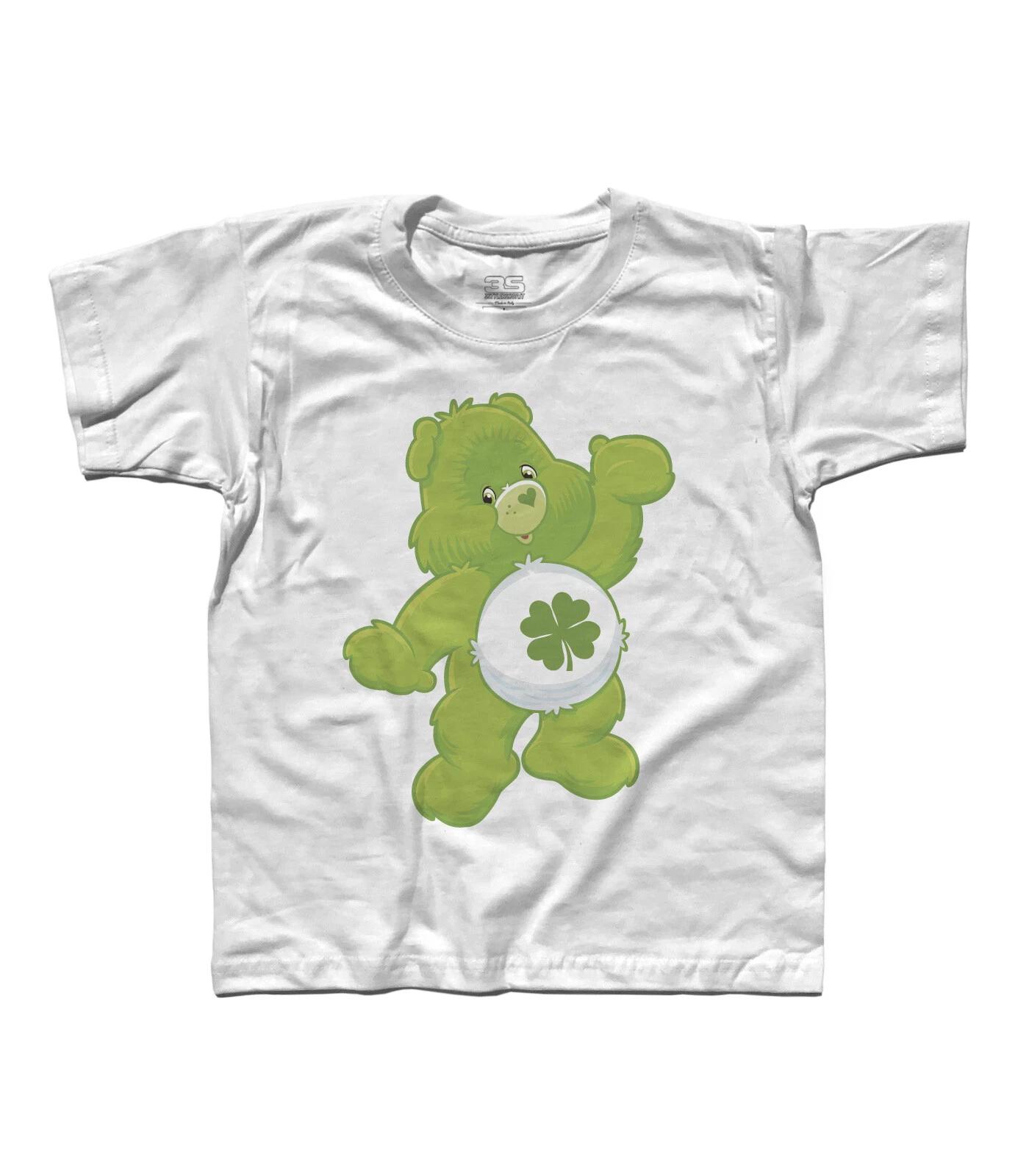 Children s T-shirt Fortunorso Good Luck Bear Clover Heart Bears 160