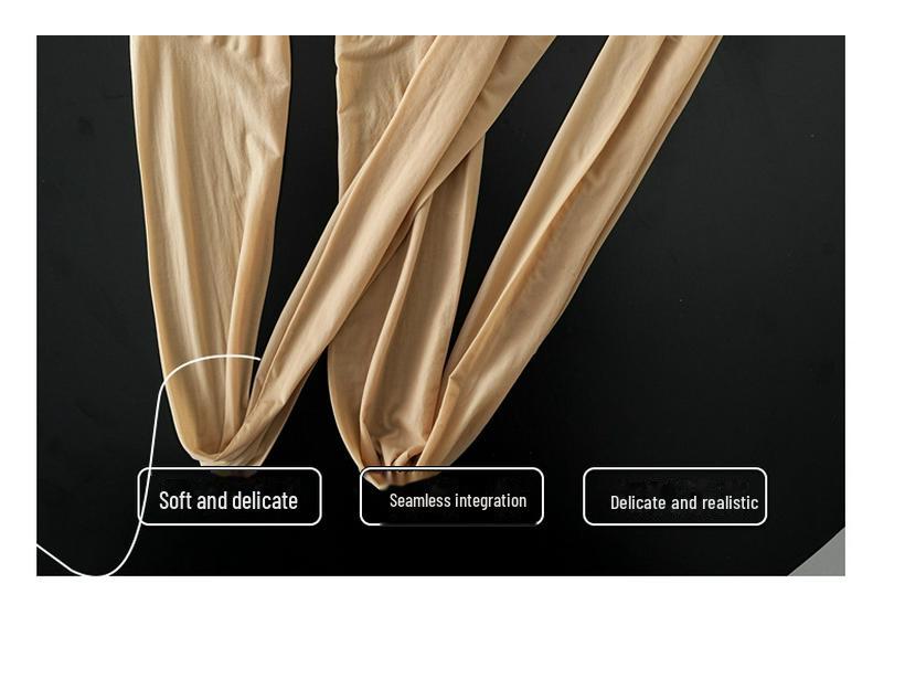 360° nahtlose Yuanbao-Strumpfhose mit hoher Taille – Damen, reißfest, hautfarben, Frühling & Herbst.