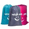 Nylon Laundry Bag Travel Storage Pouch Machine Washable Dirty Clothes Organizer Folding Wash Drawstring Bag Bathroom Accessories