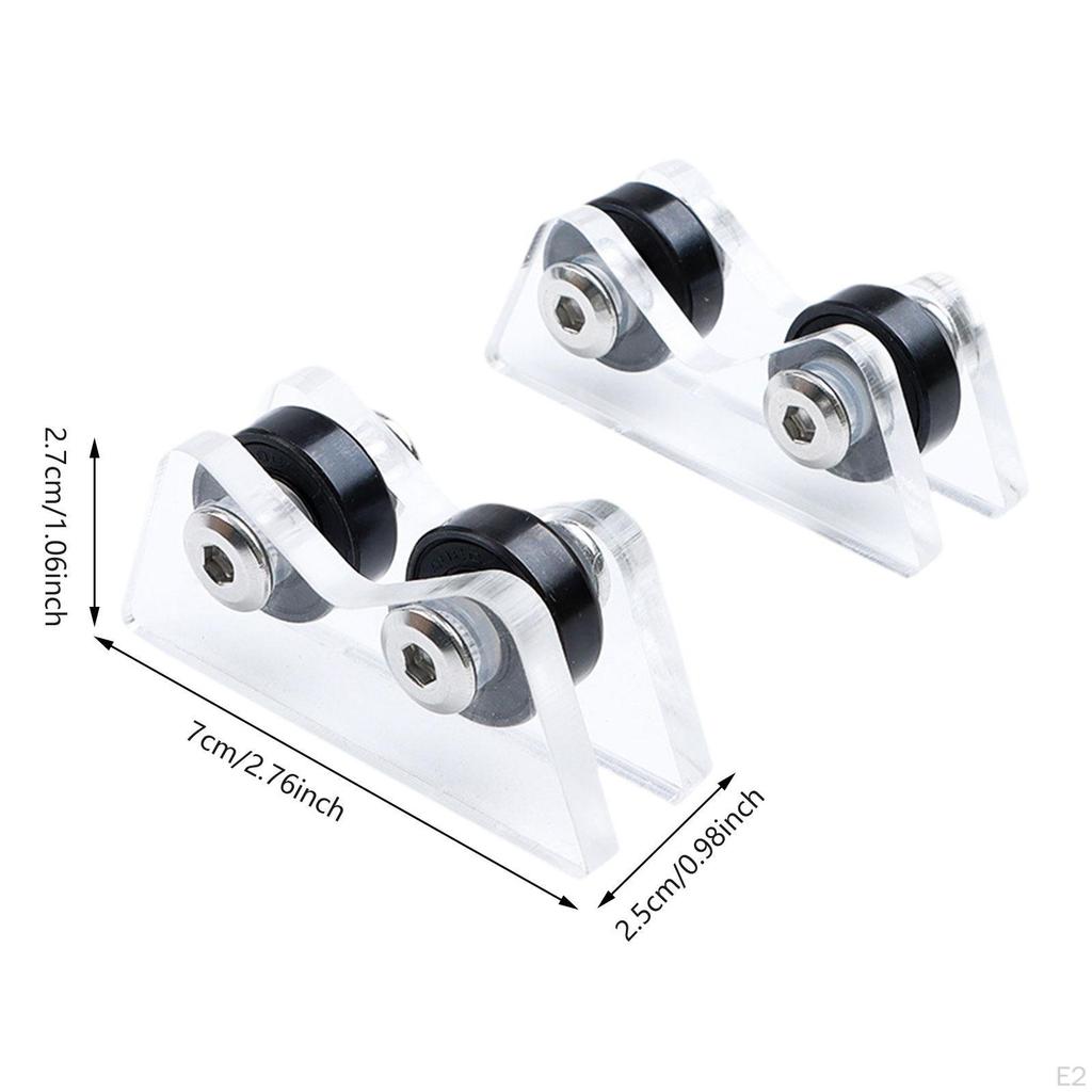 2Pcs Straightness Checker Billiard Cue Roller Supplies Checking