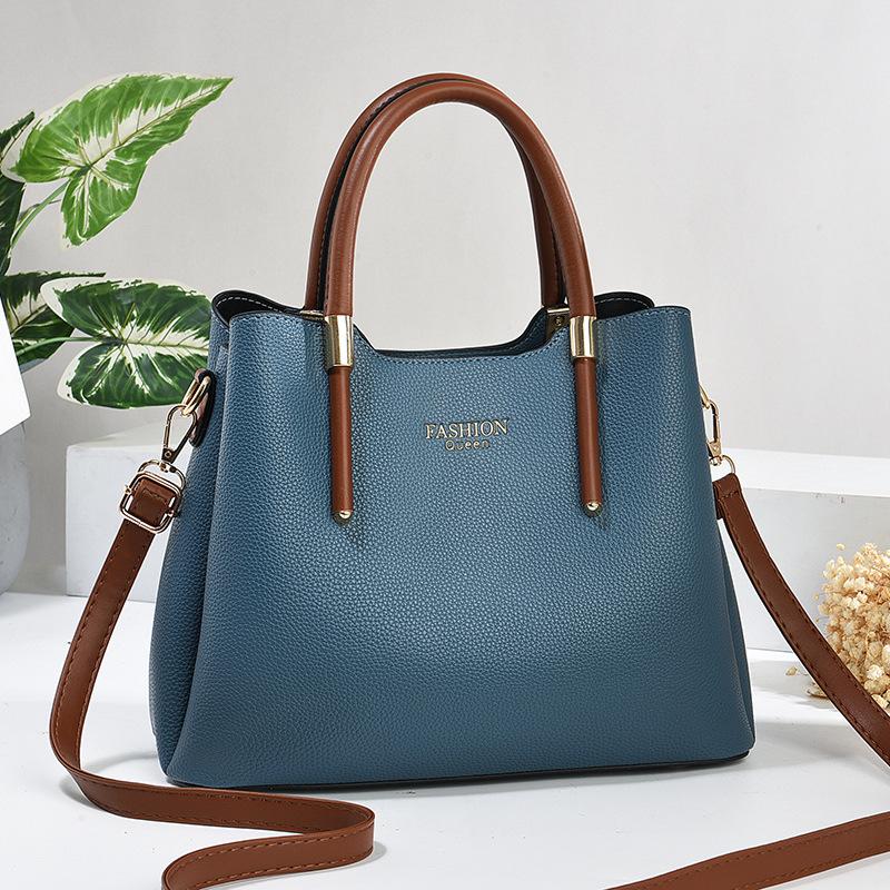 Women's Bag Large Capacity Handbag Women's Bag New Style Ladies Bag Textured Shoulder Large Bag