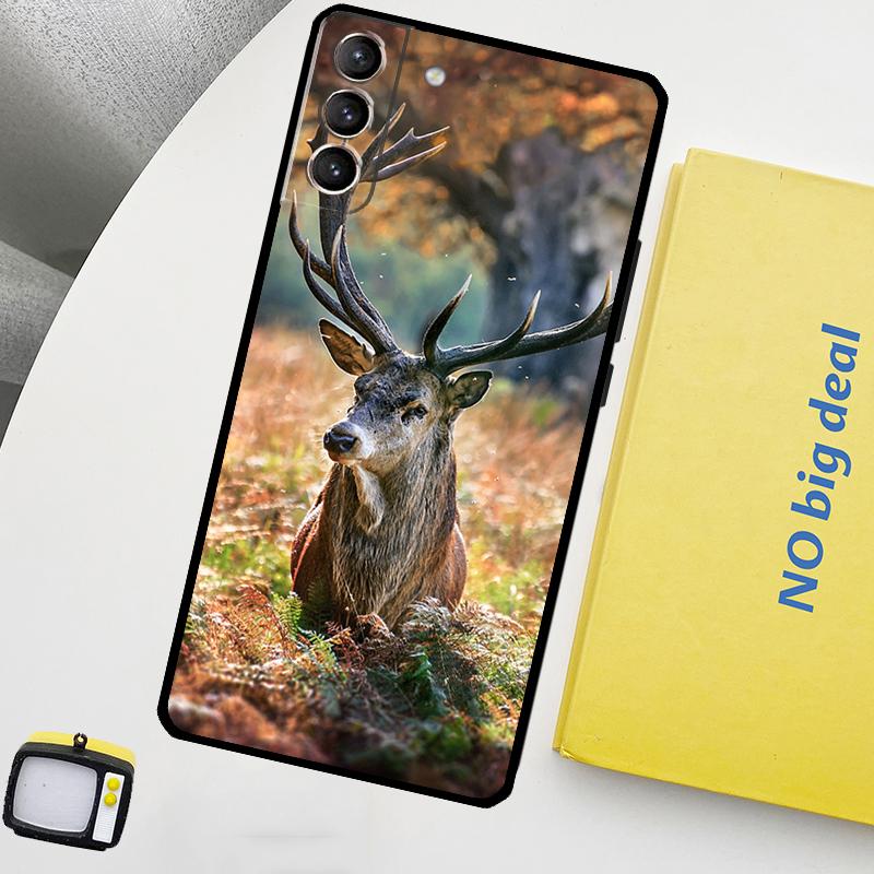Deer Funda For Samsung Galaxy S22 Ultra S23 FE S9 S10 Note 10 Plus Note 20 Ultra S20 S21 FE Case