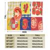 Tomato - Red Background Blankets Adults Child Flannel Throw Blanket For Chair Sofa Bed Warm Soft Design Quality Bedspread Gift