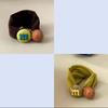 Korean-Style Seamless Elastic Hair Ties for Women - M-Shaped, Candy Colors, No-Damage, Perfect for Ponytails