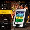 Color Touch Screen Digital Food Temperature Gauge Cooking Meat Thermometer with Dual Temperature Probe, Digital Oven