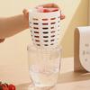 Portable Sealed Picnic Container Large Capacity Poke Salad Box With Fork Plastic Cup For Fruit Veggie Meal