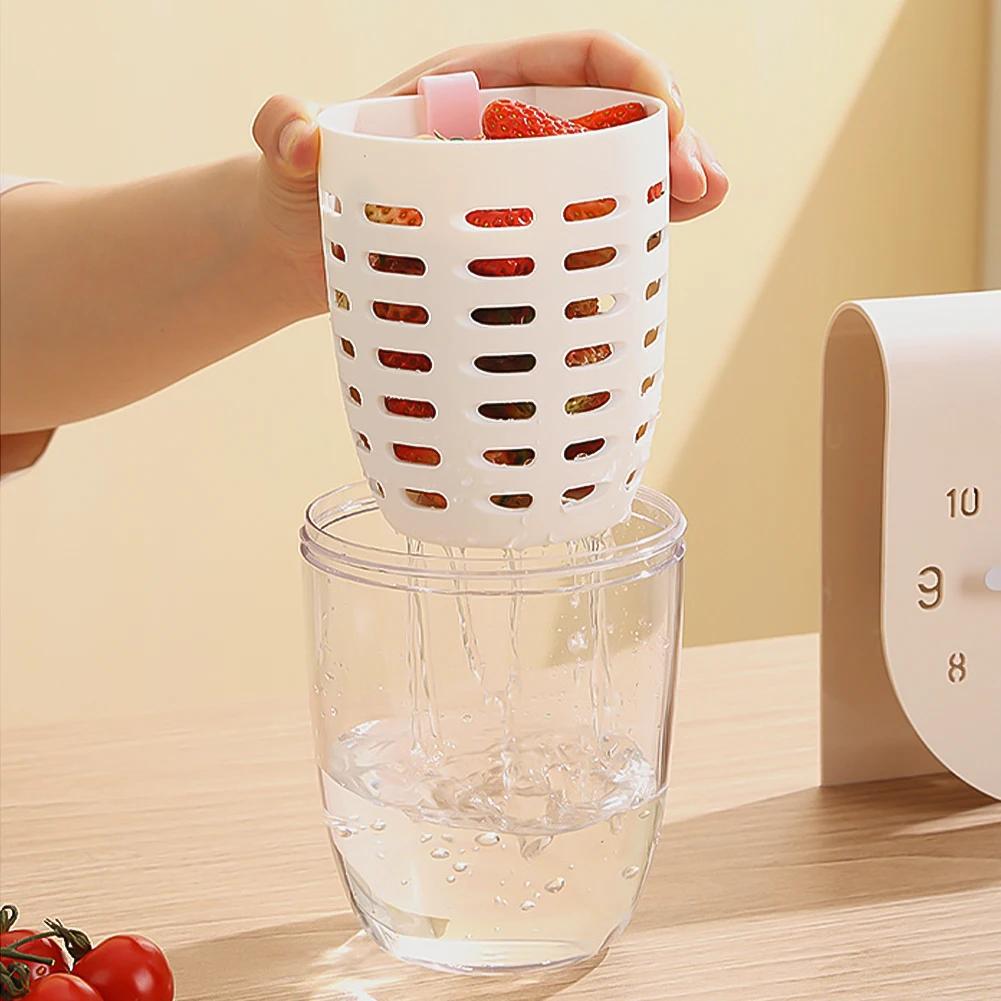 Portable Sealed Picnic Container Large Capacity Poke Salad Box With Fork Plastic Cup For Fruit Veggie Meal