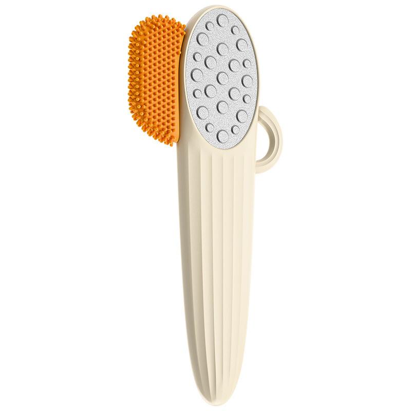 

1 шт. 2 в 1 Двусторонний напильник для ног, напильник для пяток, удалитель твердой огрубевшей кожи и мозолей, отшелушивающая пилка для ухода за ногами, профессиональный инструмент для педикюра бежевый