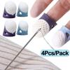 4PCS Anti-slip Sewing Finger Protector Hollowed Cross-stitch Sewing Tools Thimble Finger Cover  Home