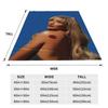 Super Soft Sabrina Carpenter Short N' Sweet Tour Throw Blanket Premium Fleece Flannel Lightweight  Bed Blanket All Season Use