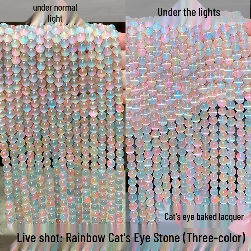 Cat's Eye Crystal Beads for DIY Jewelry: Bracelets & Necklaces Craft Materials.