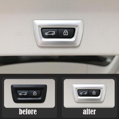Para BMW X3 G01 X4 G02 2018 Accesorios Plástico ABS Cromado Marco de Cubierta de Botón de Interruptor Eléctrico de la Puerta Trasera
