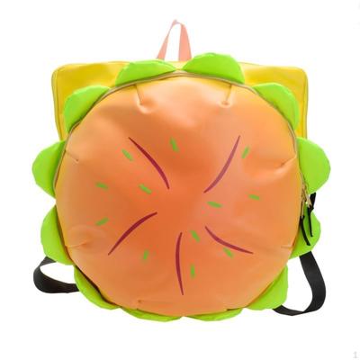 Hamburger Rucksack Niedliche Cartoon Burger Tasche Große Kapazität für Eltern die Ganze
