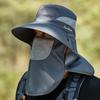 Multifunktions Outdoor Wandern Angeln Hut Für Frauen Männer Sommer UV Schutz Eimer Hüte Mit Hals Klappe Atmungsaktive Mesh Sonne Kappen