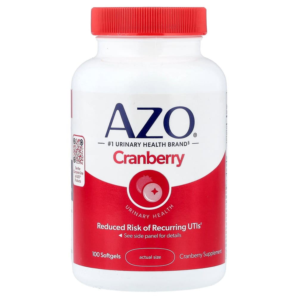 

AZO Cranberry Urinary Tract Softgels, 100 Count 100 pcs - 1 ea