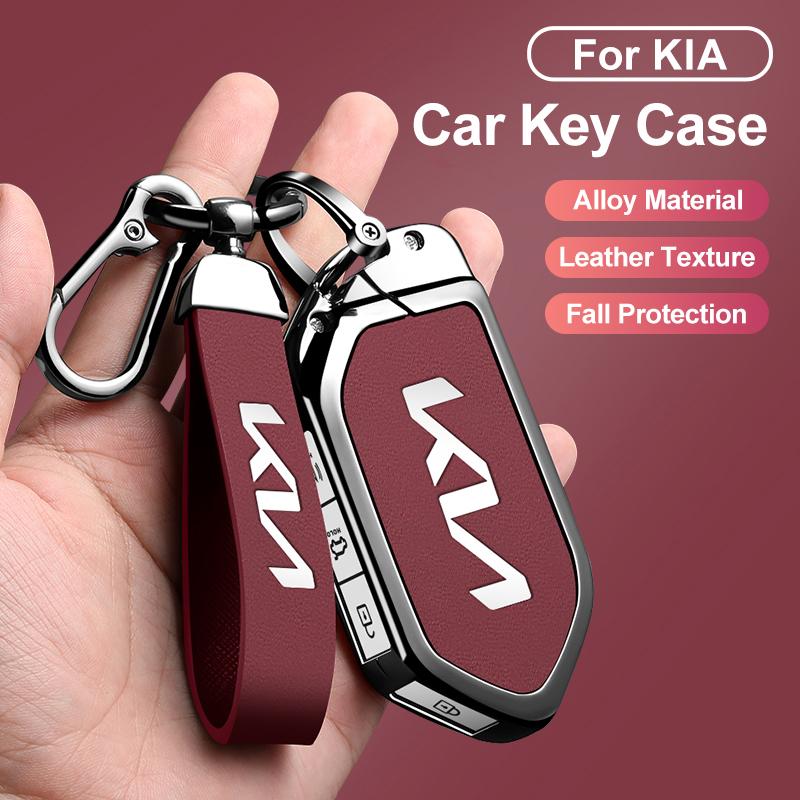Zinc Alloy Car Remote Car Key Case Cover for Kia KN EV9 Picanto GT Line Carnival Seltos Sorento Morning K5 KA4 EV3 2024Accessory