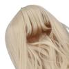 Cotton Doll Wig, Curly Doll Wig (Milk Gold), Easily Styled to Fit Head Circumferences of 35-39cm