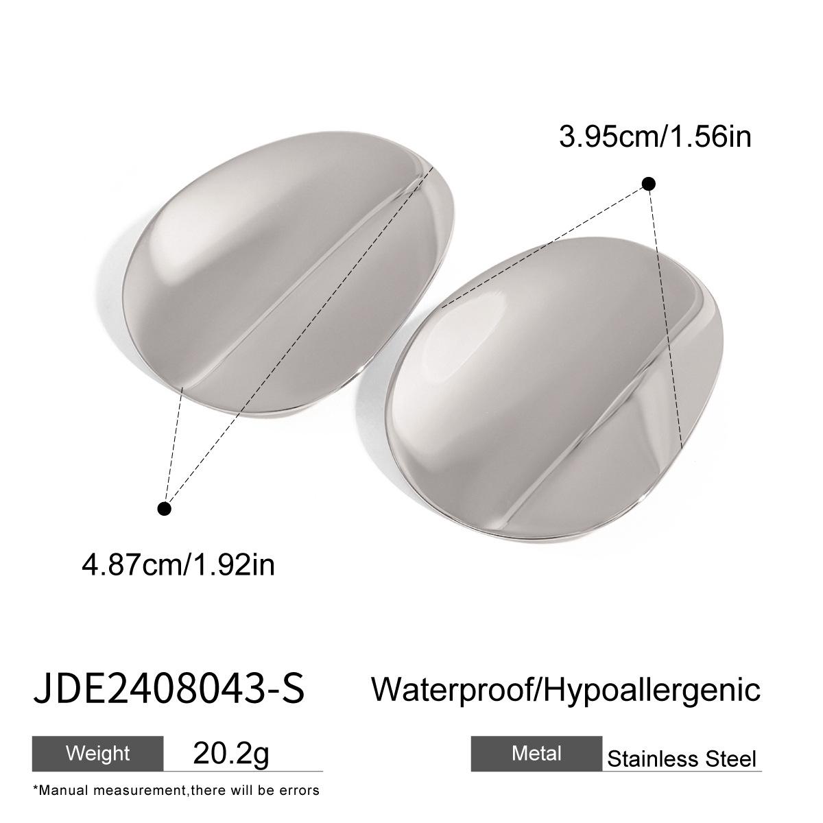 Titanium steel zircon stud earrings niche earrings retro light luxury stainless steel does not fade