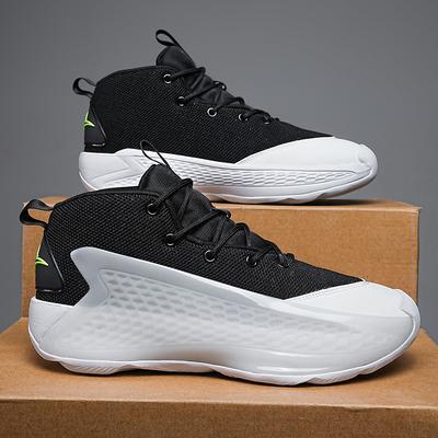 Sapatos Casuais Aumentados Malha Respirável Juventude Cultura de Basquetebol Tamanho Grande Absorção de Choque Sapatos Esportivos Tendência