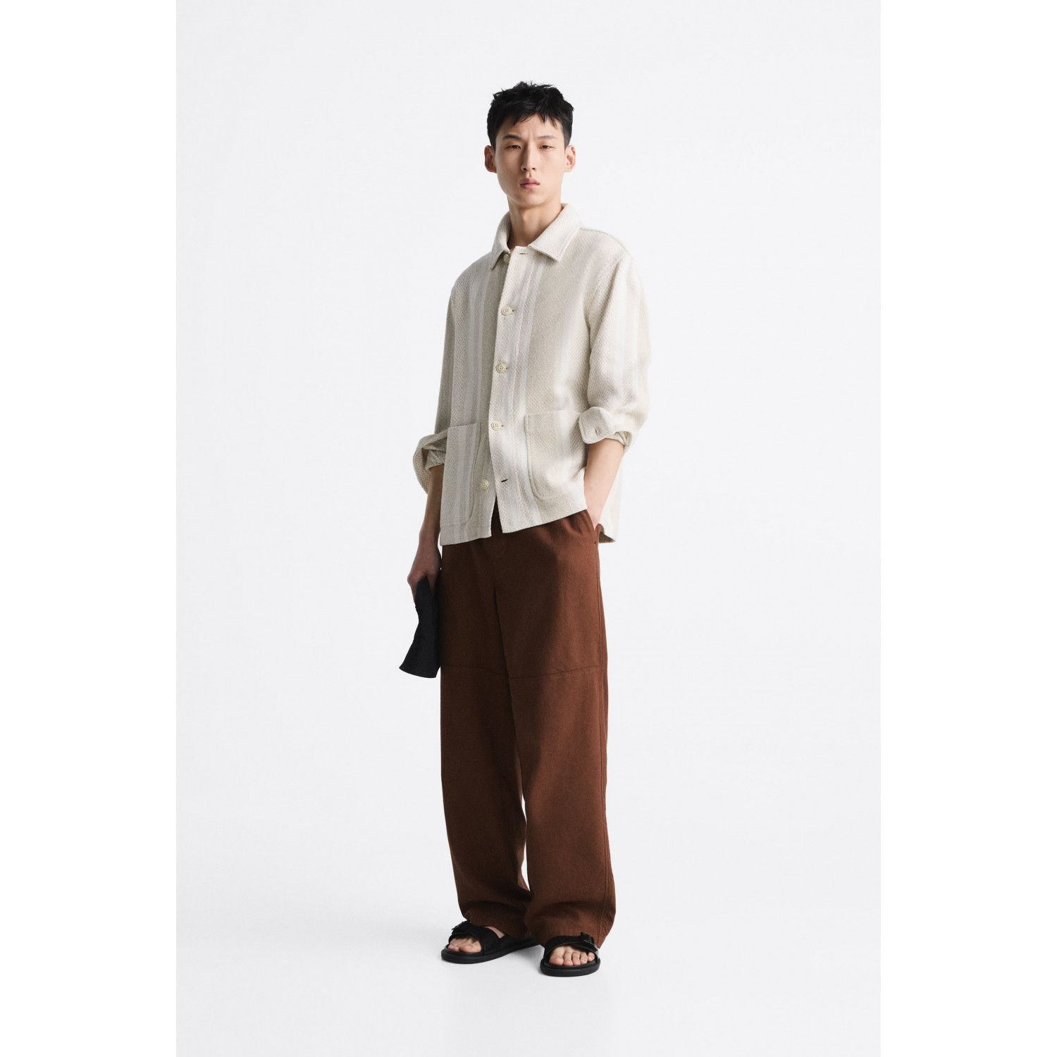 

STRIPED JACQUARD OVERSHIRT
