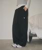 Ledeoli Side-Tuck Balloon Sweatpants [Black]