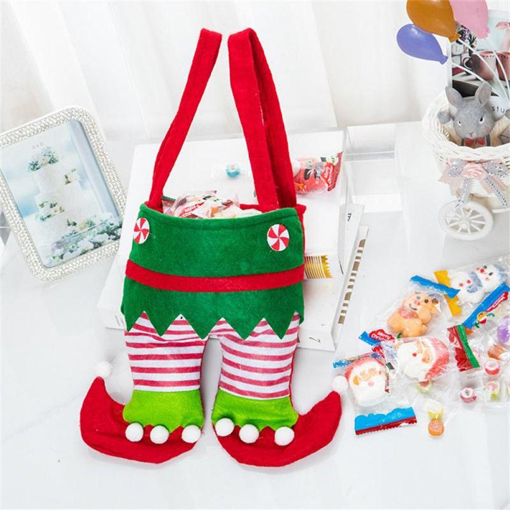 Hanging Pendant Pants Bags Sacks Women Gift Bags Christmas Tote Bag Elf Candy Bags Canvas Bag