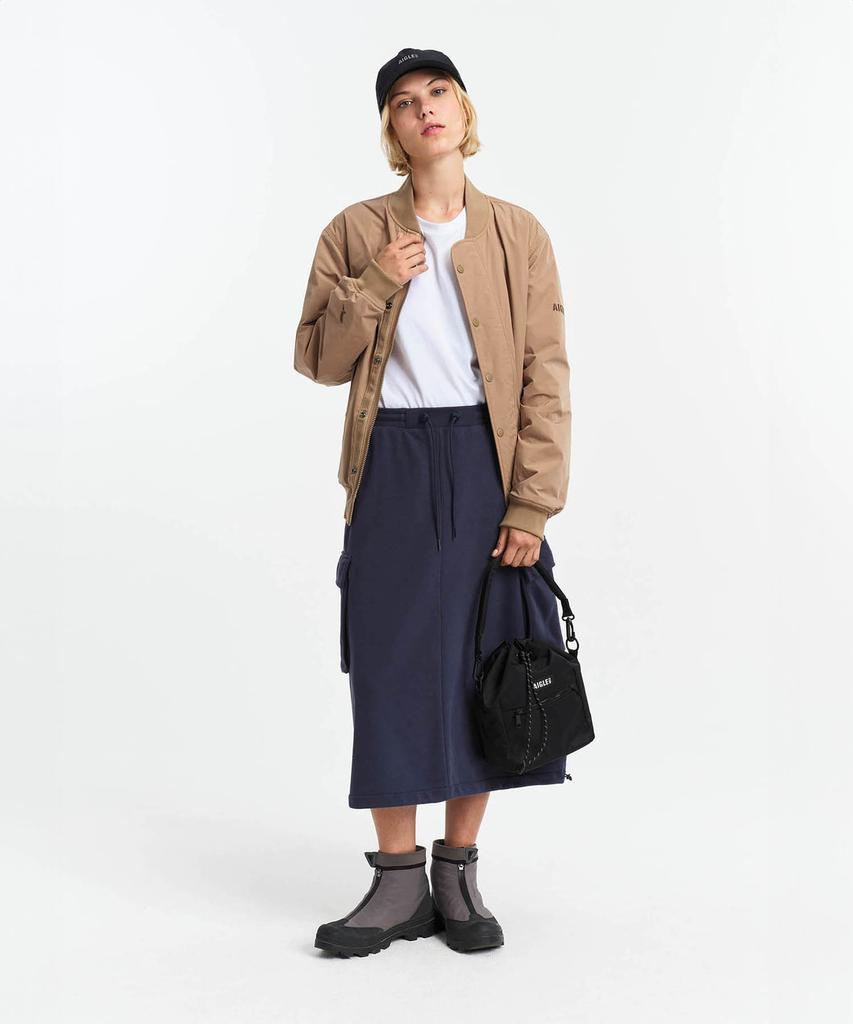 Aigle Women'S French Terry Casual Skirt Aaw25Wbot011Bna