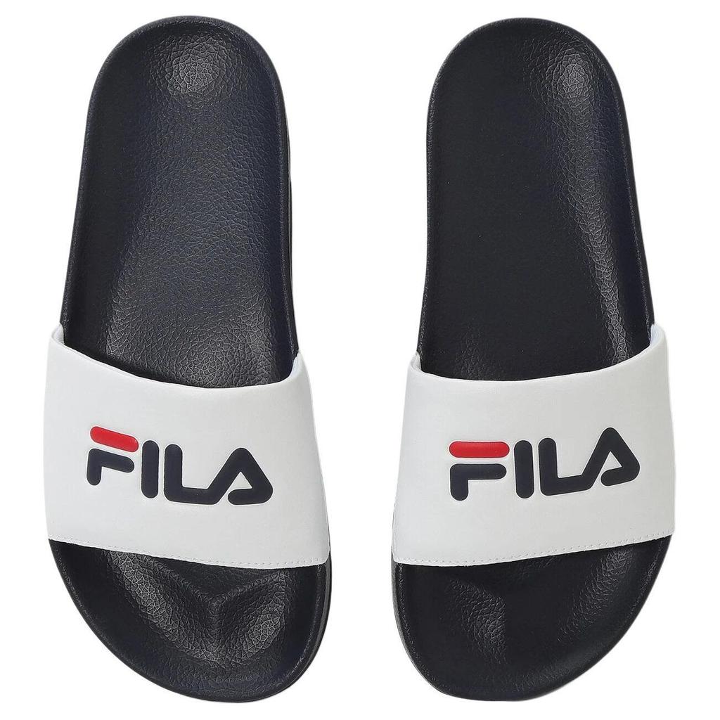Fila Drifter Comfortable Versatile Anti-Friction Slide Sandals Unisex Footwear White Blue 1SM02591H422