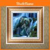 Exquisite Full Square Mosaic Diamond 5d Diy Diamond Painting Wolf Waterfall Scenic Embroidery Cross