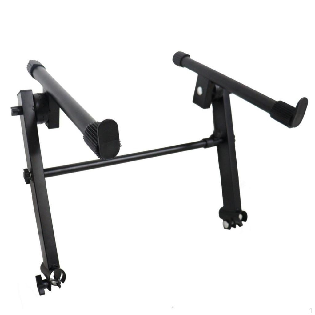 Adjustable X shaped Keyboard Stand Foldable Double Tier Heavy