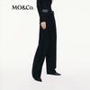 MO&Co. Women's Wool Blend Straight Leg Trousers