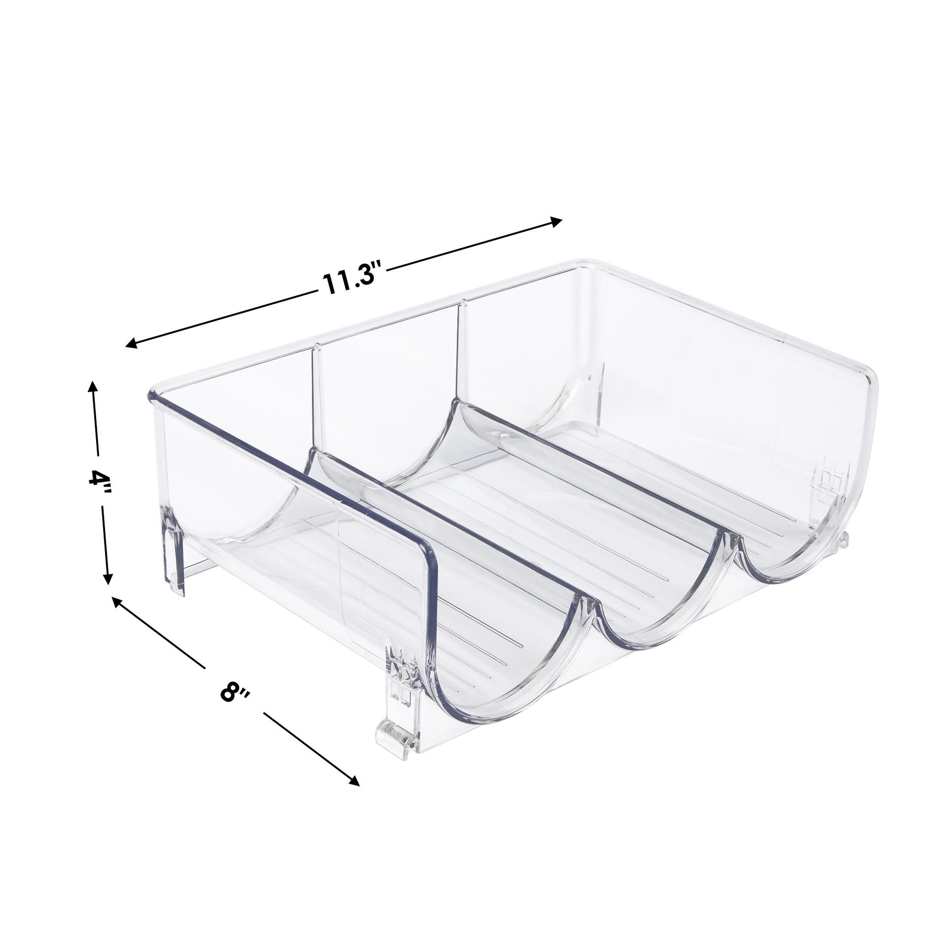 

Food-Grade PET Transparent Organizer for Beverage Bottles and Red Wine - Desktop Storage Rack прозорий