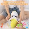 Musikalische Banane Sensorisches Beat Plüschtier, Interaktives Karotten- & Erdbeer-Stofftier für Eltern-Kind-Bindung, Berührungsempfindliches Elektronisches Weiches Spielzeug