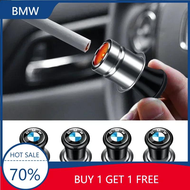 X5 X6 2025 New For BMW Car Portable Cigarette Lighter Auto Badge Cigar Lighter Adapter For BMW E46 E85 E60 F10 E39 F30 E36 F20 E