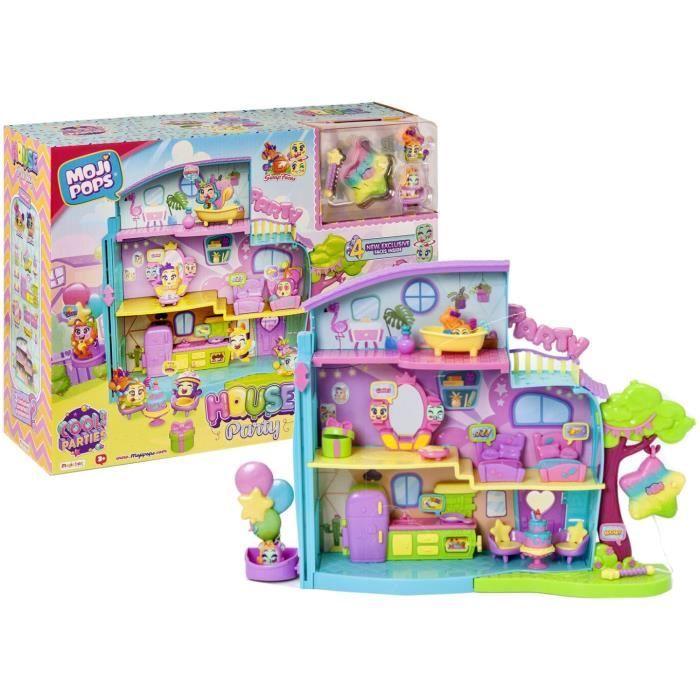 Ensemble Maison MojiPops Party house avec piñata et figurines exclusives