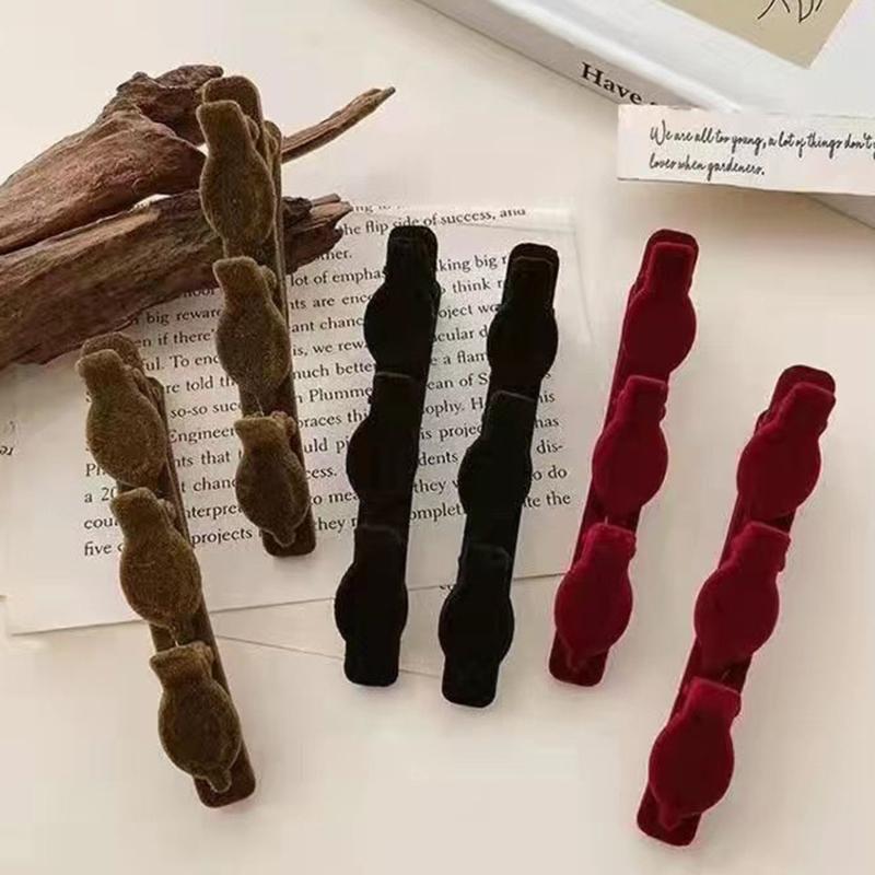 

Модная корейская плетеная заколка для волос на лбу, заколка для волос, боковая заколка в виде утконоса, женский головной убор для девочек, милые милые аксессуары для волос