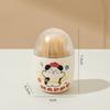 Magnetic Toothpick Box Cartoon Dog Dot Pattern Toothpick Holder Dispenser Fridge Magnet Dust-proof Kitchen Toothpick Organizer Container