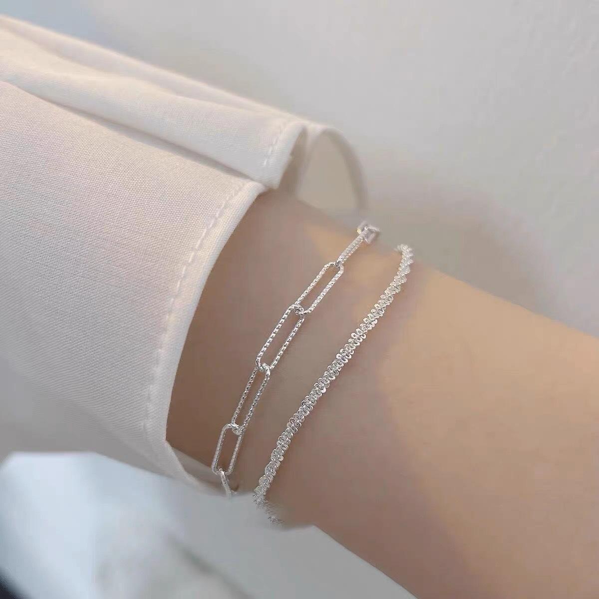 Bracelet light luxury versatile stacked jewelry