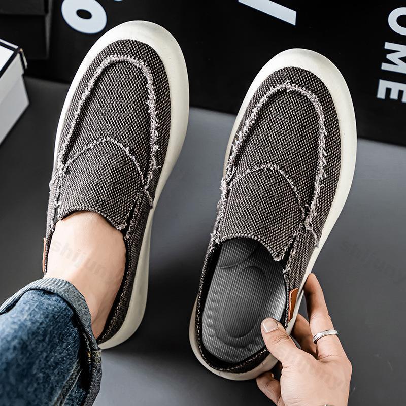 

Fashion 2025 Summer New Style Men s Fashion Trend Breathable Half Drags Comfortable Versatile Casual Cloth Shoes Slip on Chunky Sandals 39