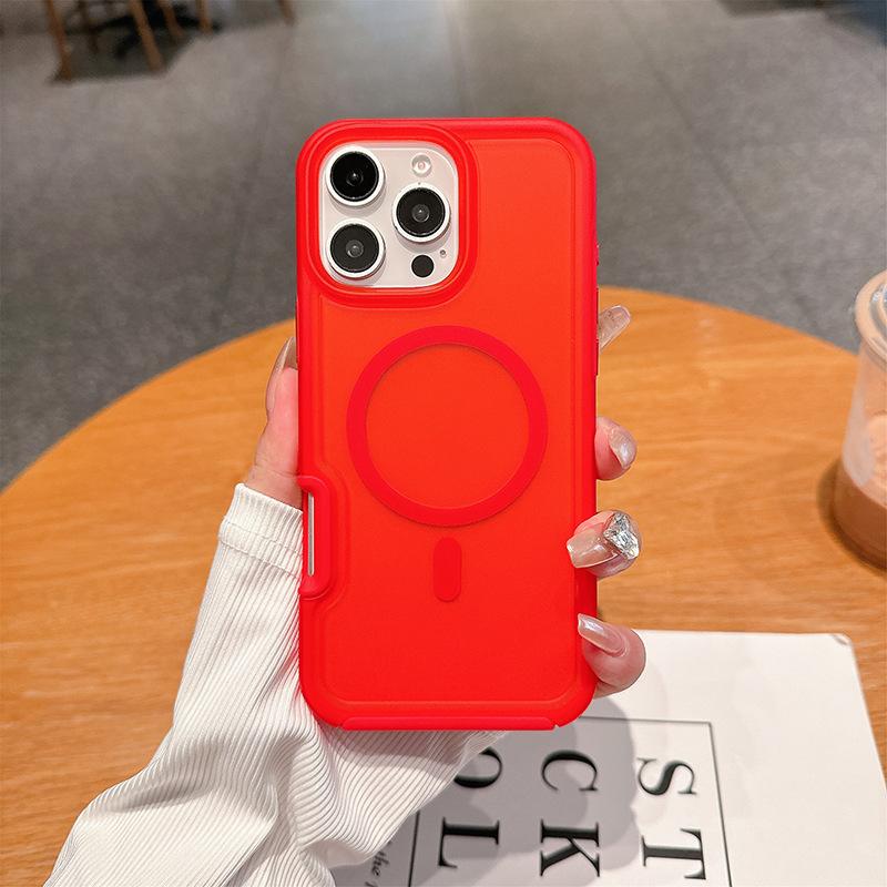 

For IP16promax Magnetic Skin-feeling Thin Series All-inclusive High-quality Anti-fall Mobile Phone Case For iPhone 16 Pro Max