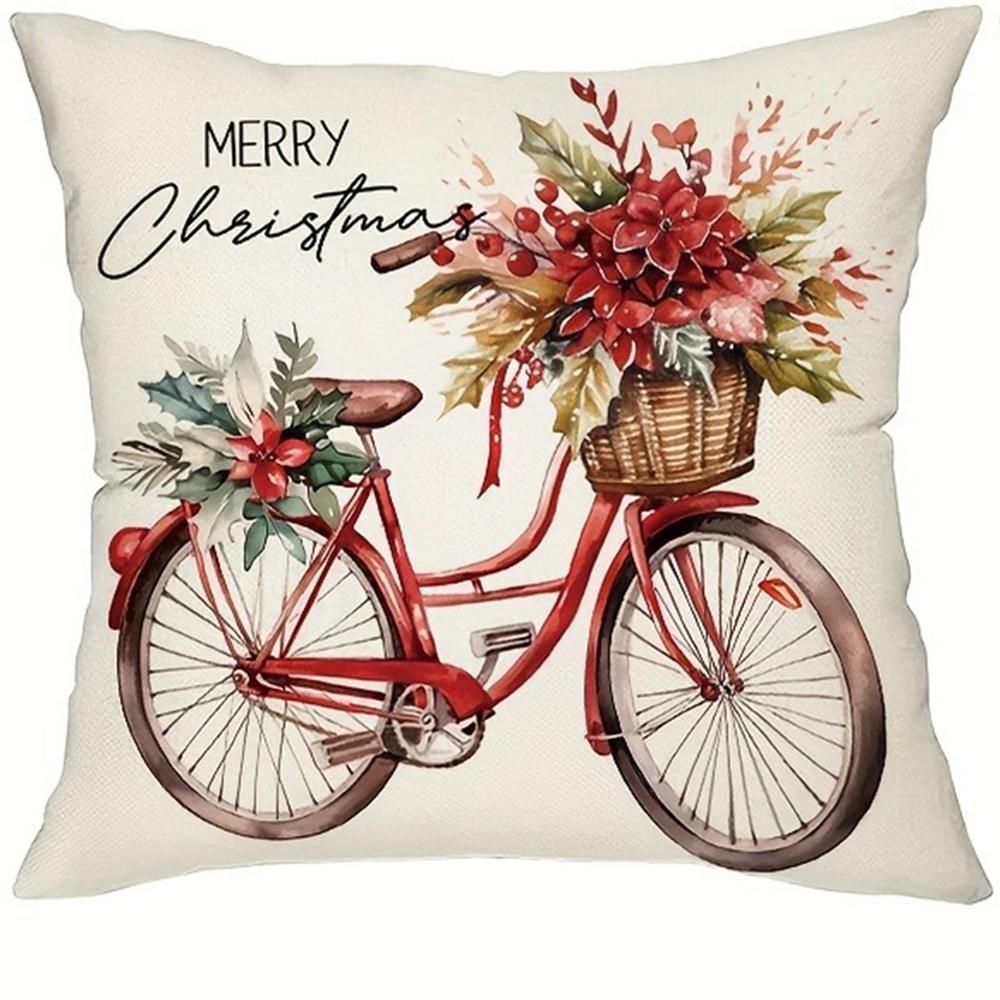Merry Christmas Home Decoration Pillowcase Suitable for Bedroom Room Living Room Sofa Cushion Cover Friend Gift