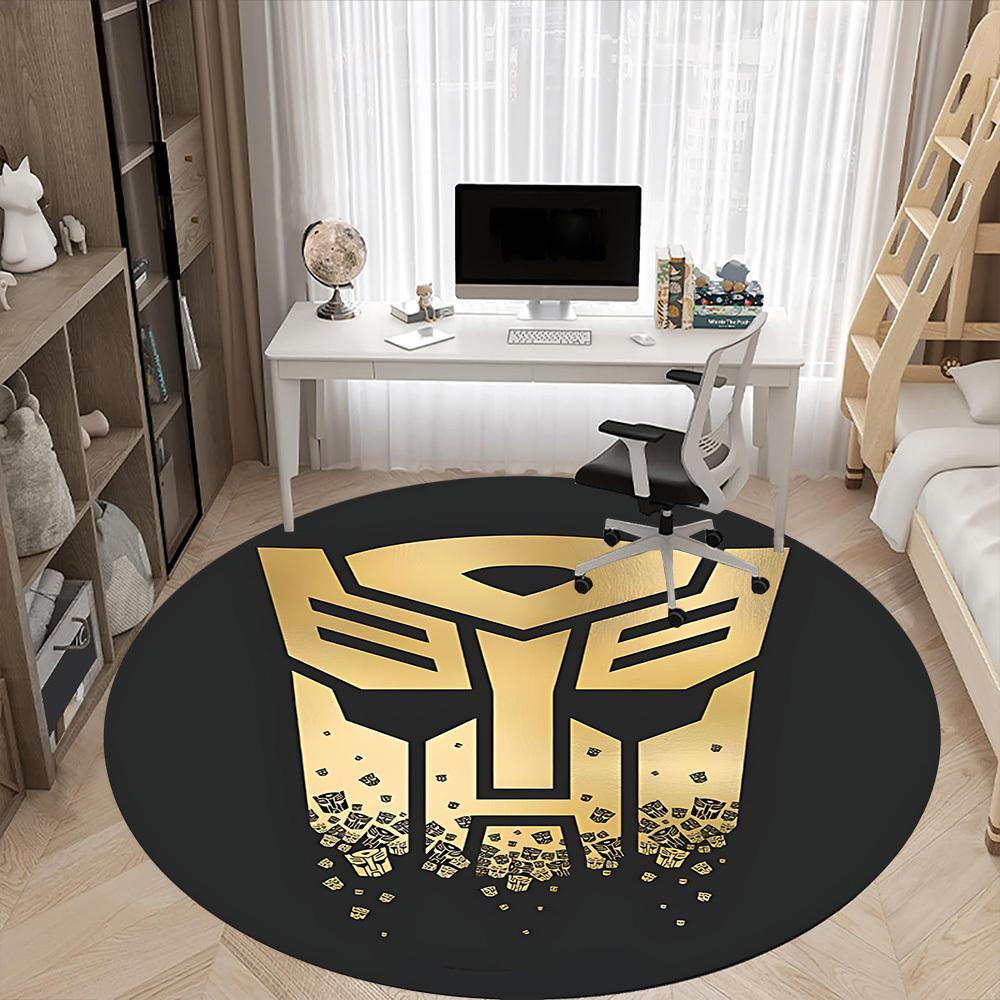 1pc Transformers Autobots Office Round Area Rug, Under Office Chairs Bedroom Living Room Home Decor A0926150