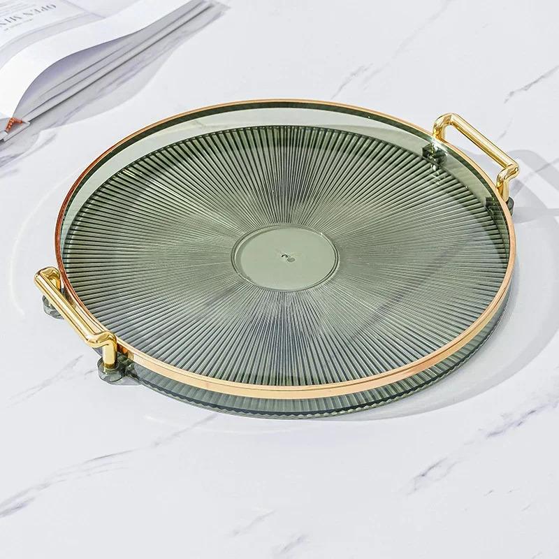 Acrylic Round Storage Plate, Special for Teacup Storage, Living Room Coffee Table Aromatherapy Tray, Home Decor