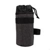 Handlebar Bottle Bag Drawstring Top Bike HookandLoop Straps Gray