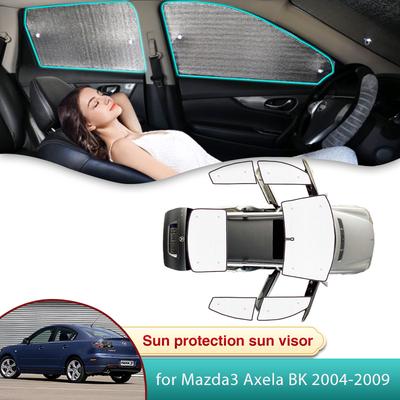 Full Car Sun Shade For Mazda3 Axela BK 2004 2005 2006 2007 2008 2009 Accessories Sunshade Windshield Side Window Shading Parts