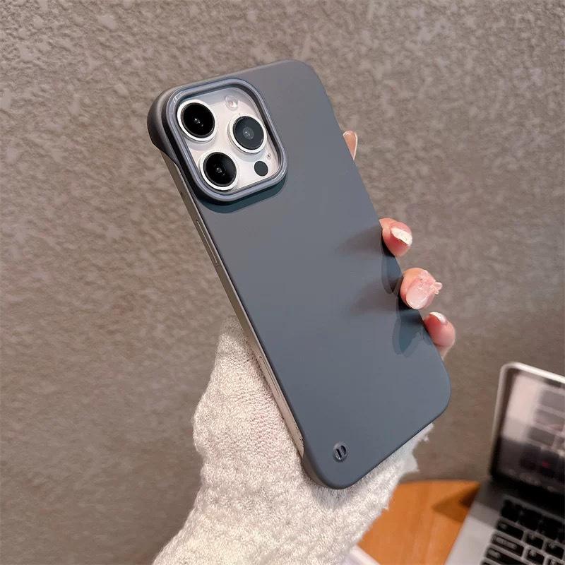 

Подходит для iPhone 16 Мягкий и тонкий круглый магнитный чехол для телефона Apple 15 Безрамочный Ультратонкий Ощущение голого металла Защитный чехол из ПК iPhone 12 PROMAX