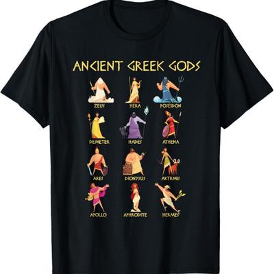 Greek Mythology Gods T-Shirt - Ancient Greek Gods