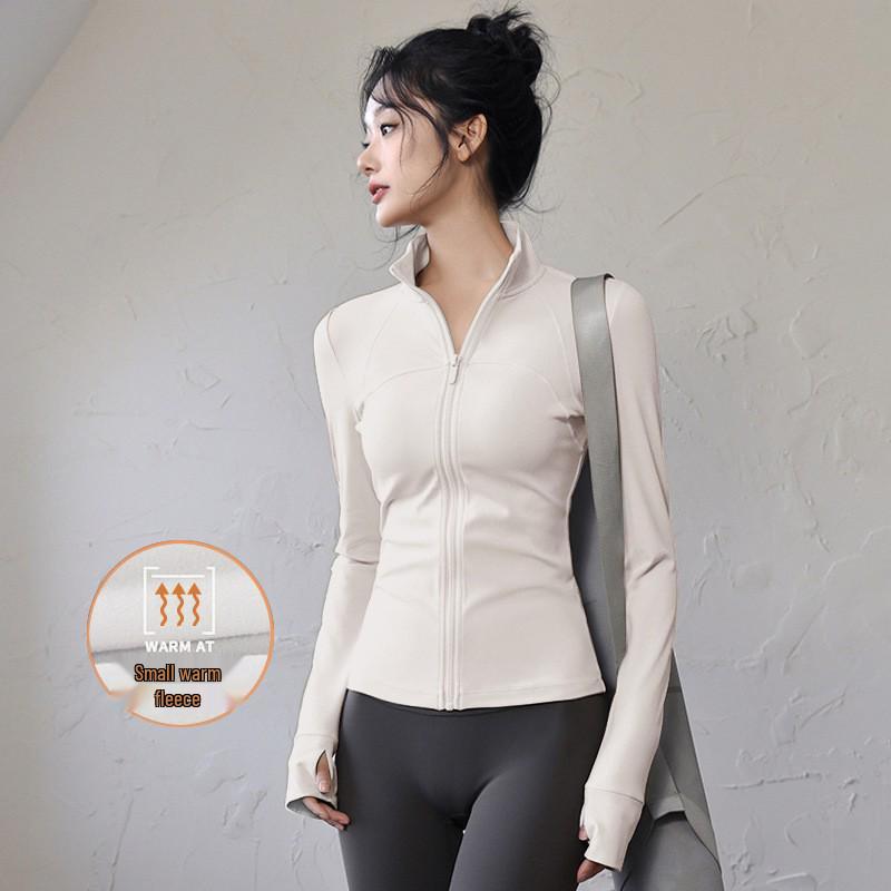 

Жіноча швидковисихаюча куртка Lulu для йоги, пілатесу, фітнесу та бігу - Спортивний топ з довгим рукавом M