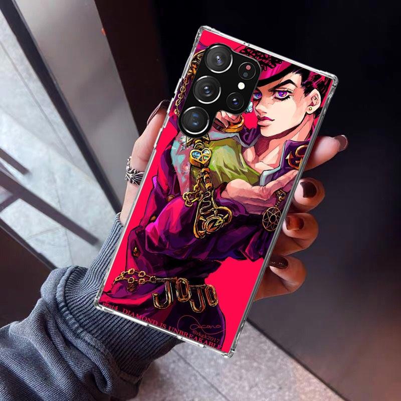 JoJo Adventure Higashikata Josuke Phone Case For Samsung Galaxy S26 S25 Edge S24 S23 Ultra S22 Plus S21 S20 FE Soft TPU Back Cov