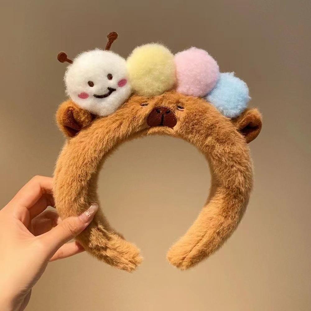 

Plush Hair Hoop Kawaii Headpiece New Capybara Headbands Gift